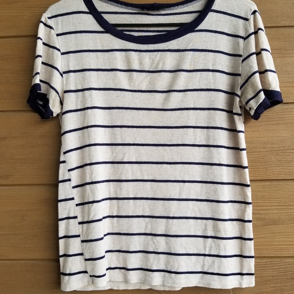 Classic striped casual love J tee - Picture 5 of 6